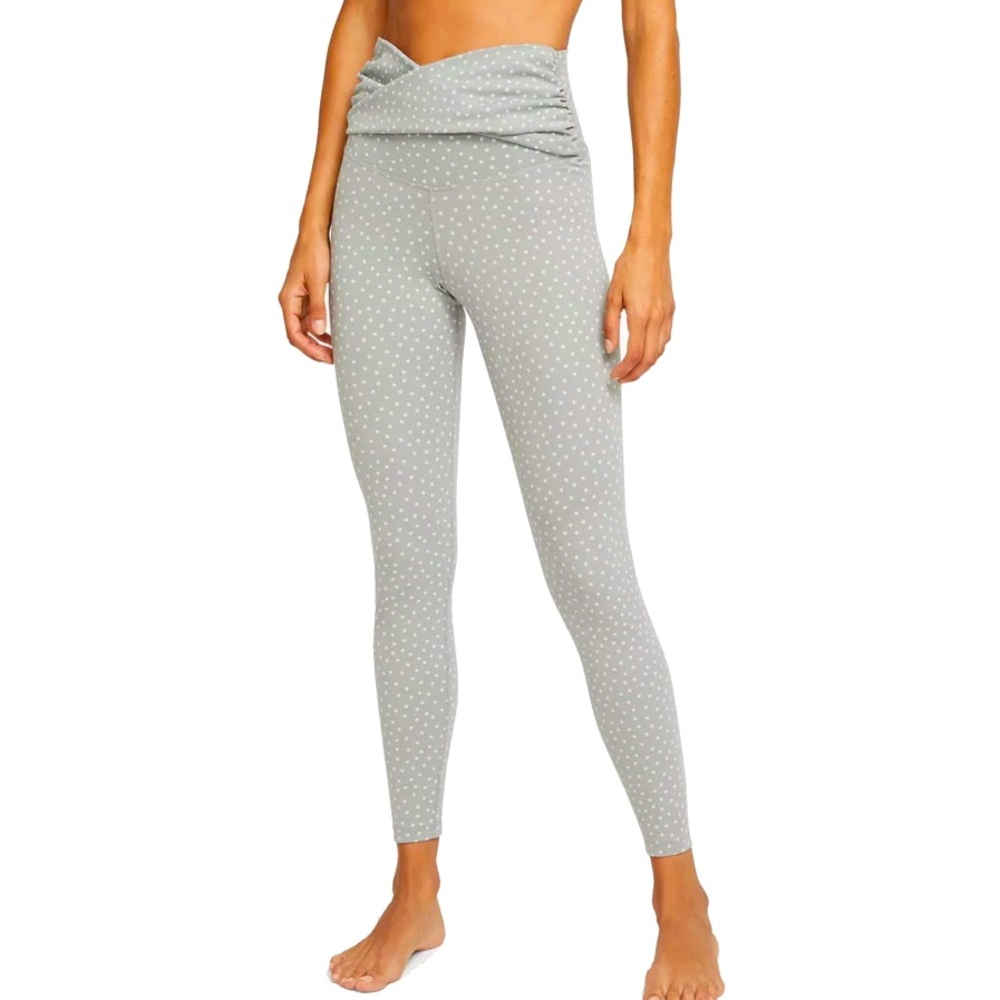 Nike Women's Yoga Dots Twist 7/8 Capri Tights (Particle Grey) Size XS